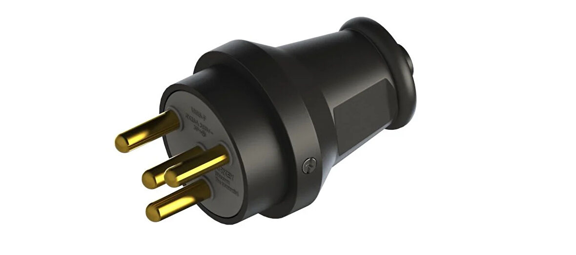 Ne-Ad 4005 3X25A Kauçuk Trifaze Erkek Fiş