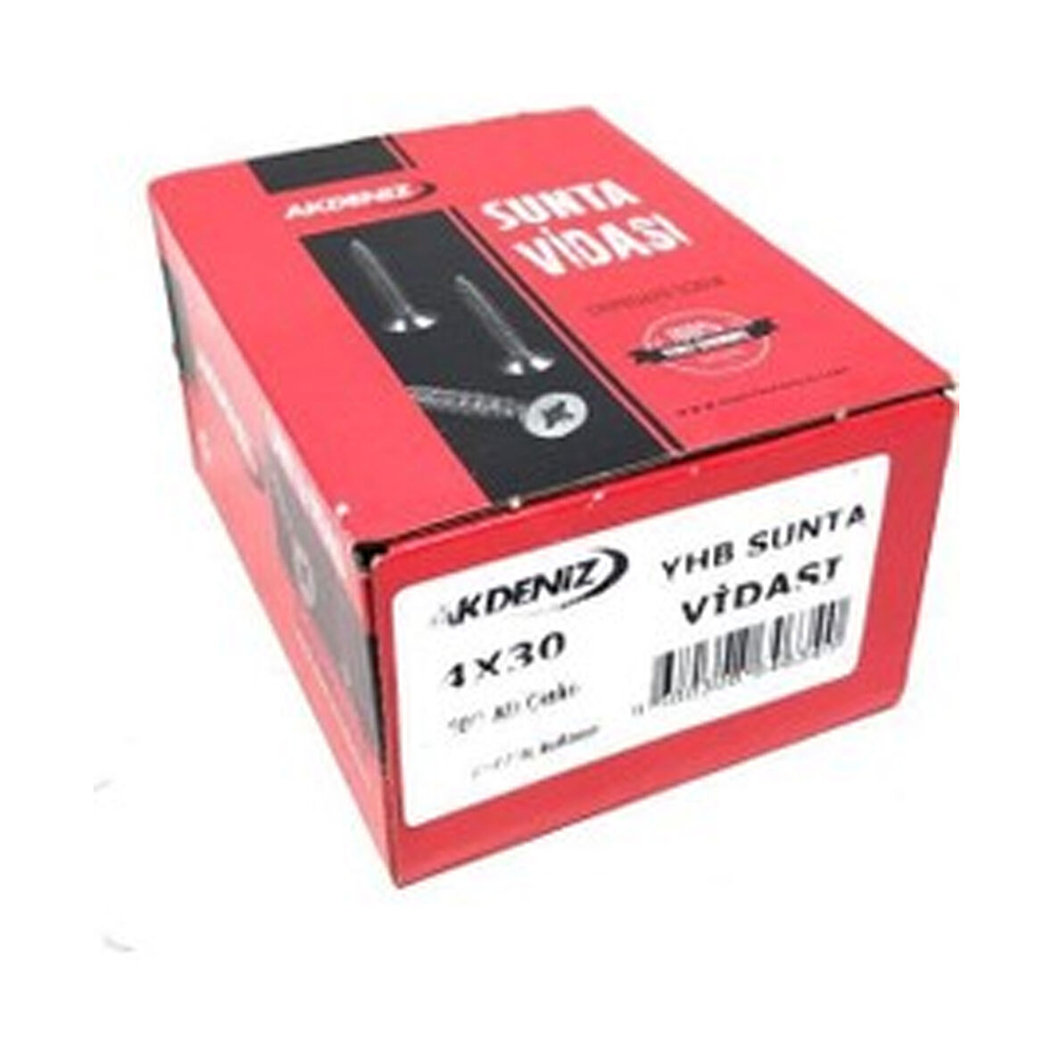 Akdeniz Sunta Vidası 4.0X30 Siyah 500 adet