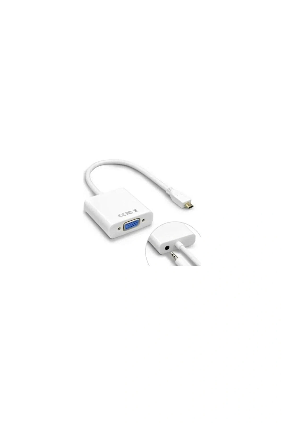 COMPAXE CHD-17 Micro Hdmi To Vga Çevirici DÖNÜŞTÜRÜCÜ ADAPTÖR ( SES DESTEKLİ )