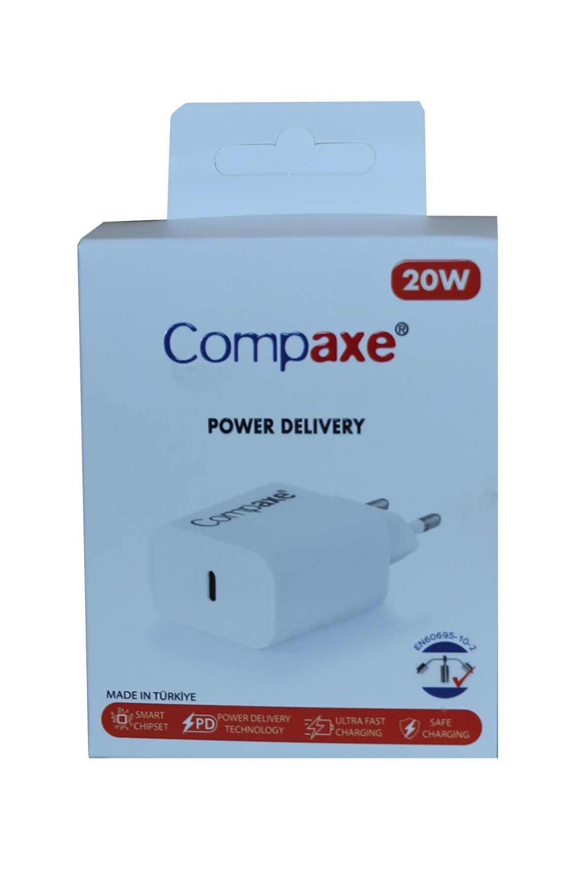 Compaxe CTA-200C USB Hızlı Şarj Aleti Beyaz