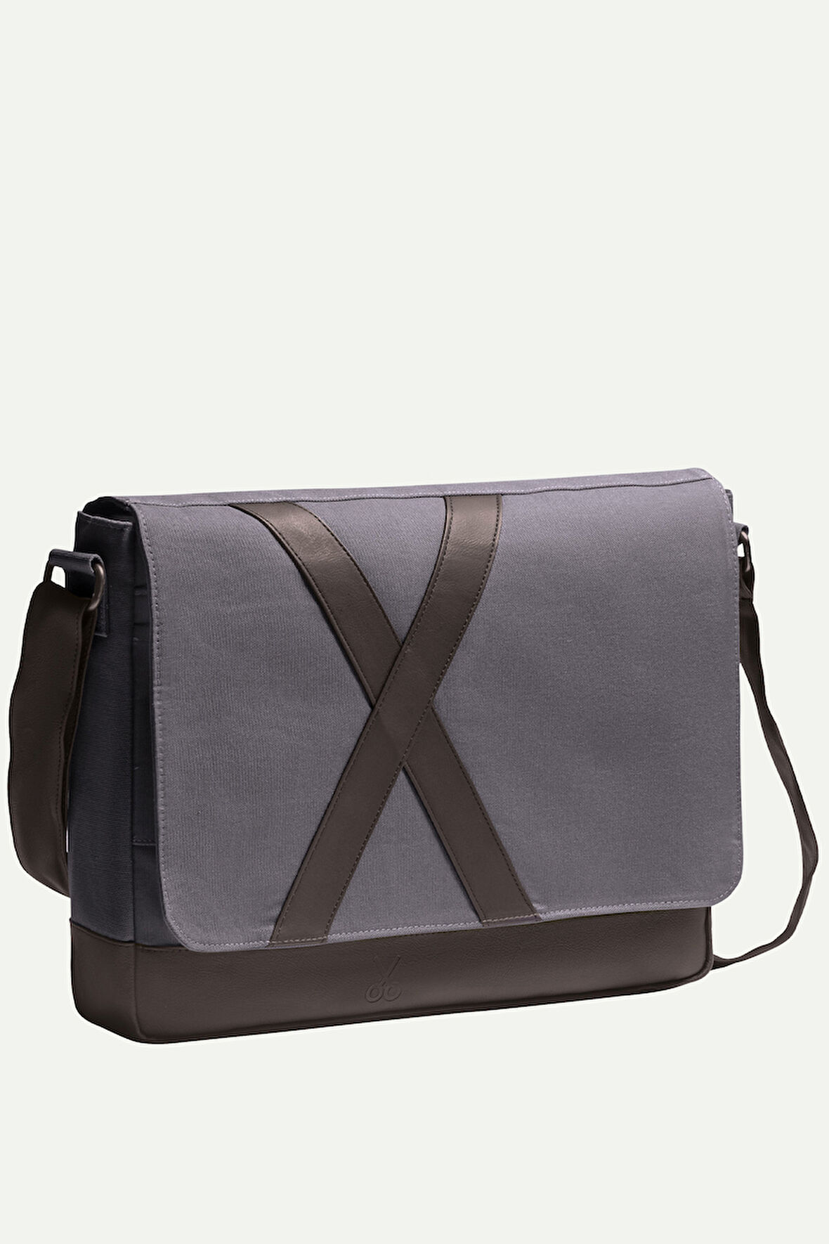 Unisex Yatay Postacı Çantası - Nevend - Plum