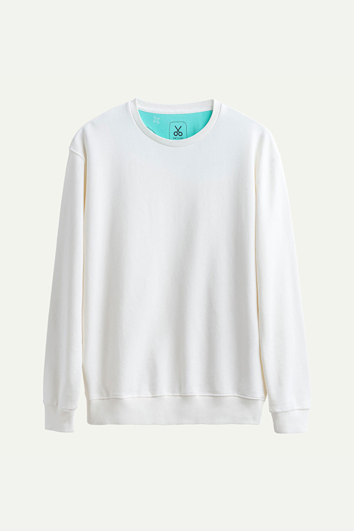 Unisex Basic Regular Sweatshirt - Ruga - Off White