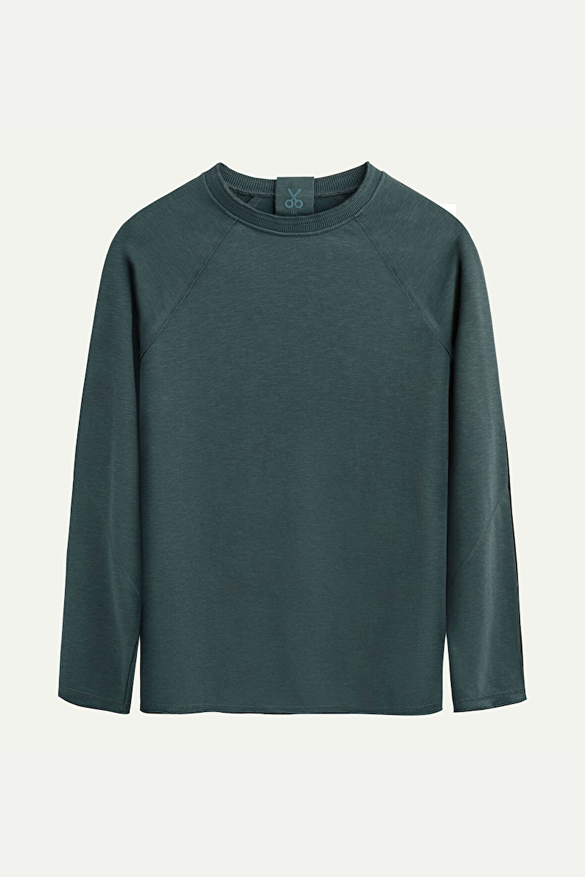Unisex Basic Çift Taraflı Sweatshirt - Lyuga - Ocean