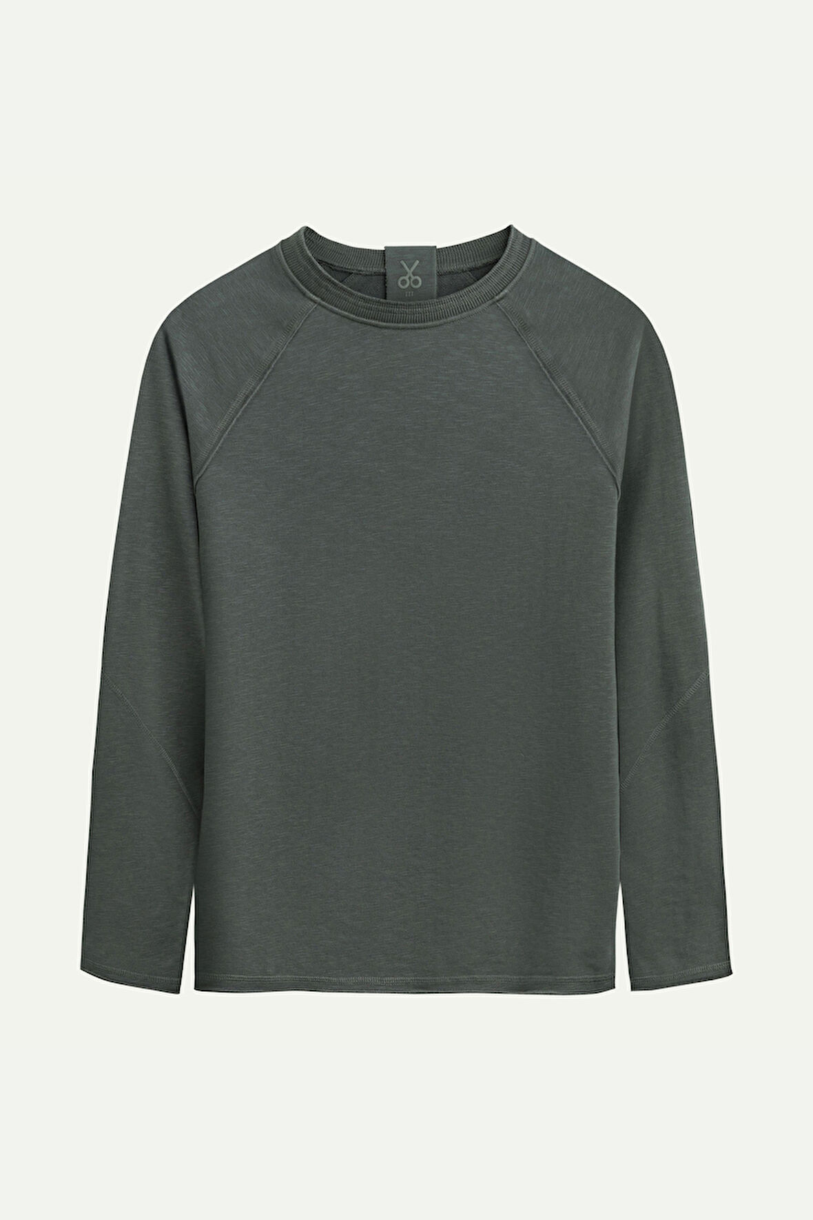 Unisex Basic Çift Taraflı Sweatshirt - Lyuga - Storm