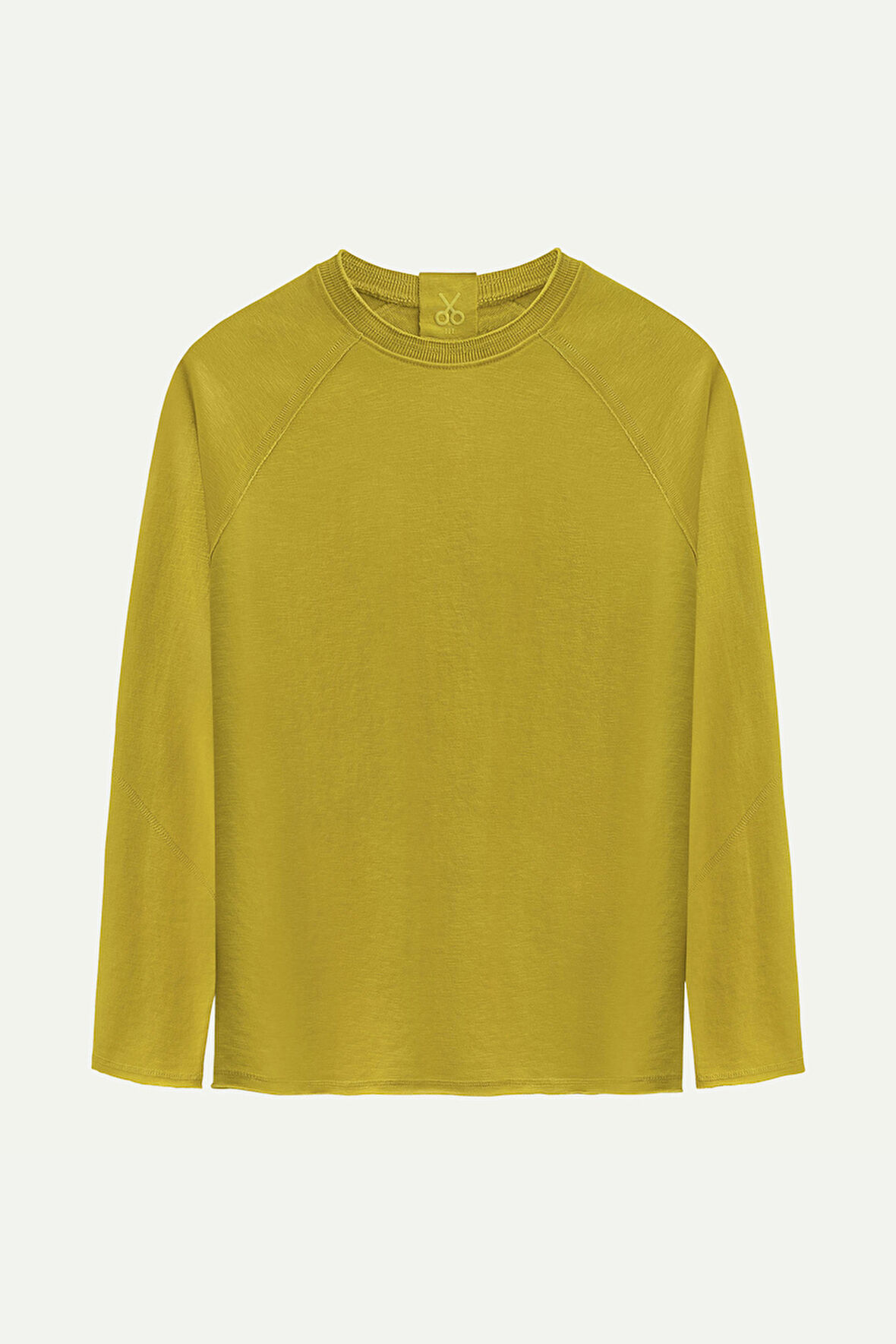 Unisex Basic Çift Taraflı Sweatshirt - Lyuga - Moss