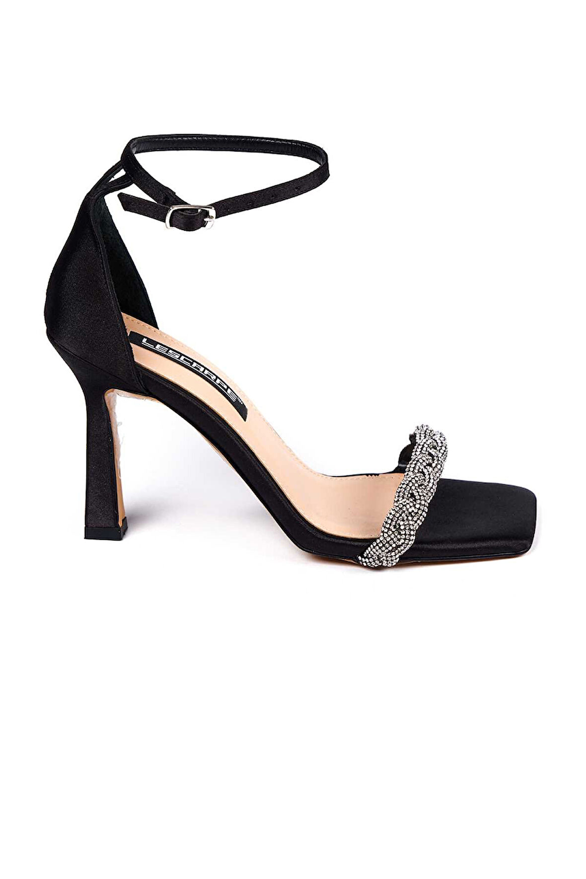 Bestello Taşlı Tek Bantlı Neolit Taban Ince Topuklu 281-811-23Y Kadın Sandalet