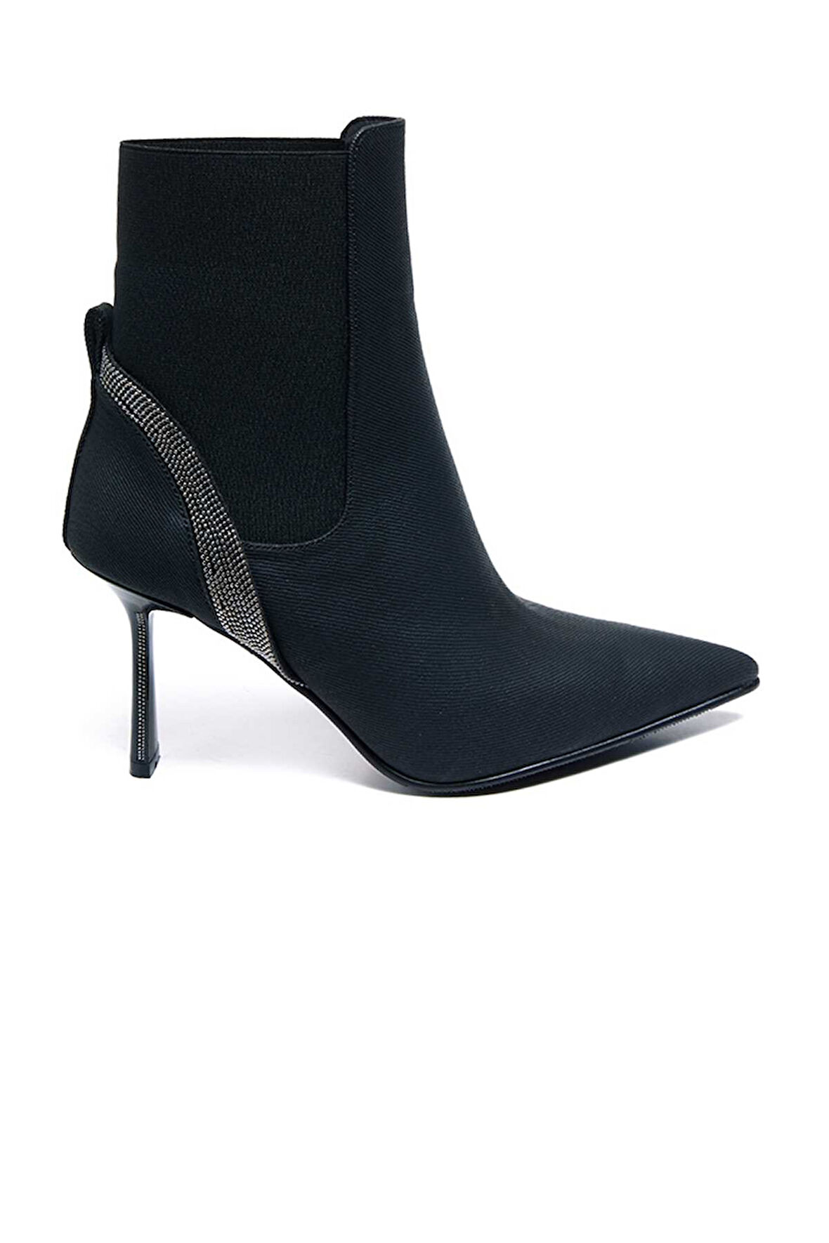 Bestello Taşlı Sivri Burun Neolit Taban Topuklu Bot 281-139 Kadın Bot