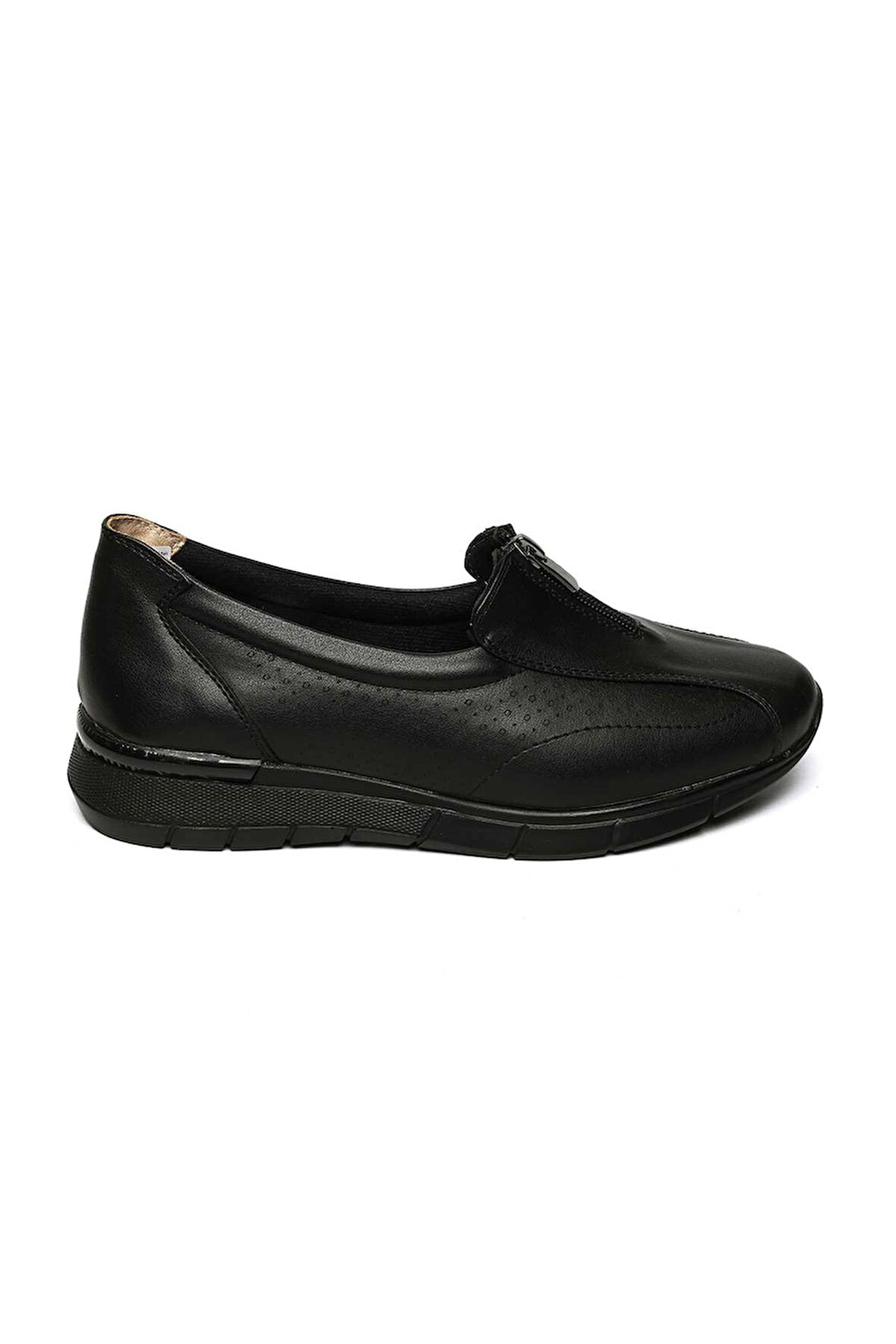 Bestello Bağcıksız Fermuar Detaylı Poli Taban Comfort 018-F226 Kadın Ayakkabı