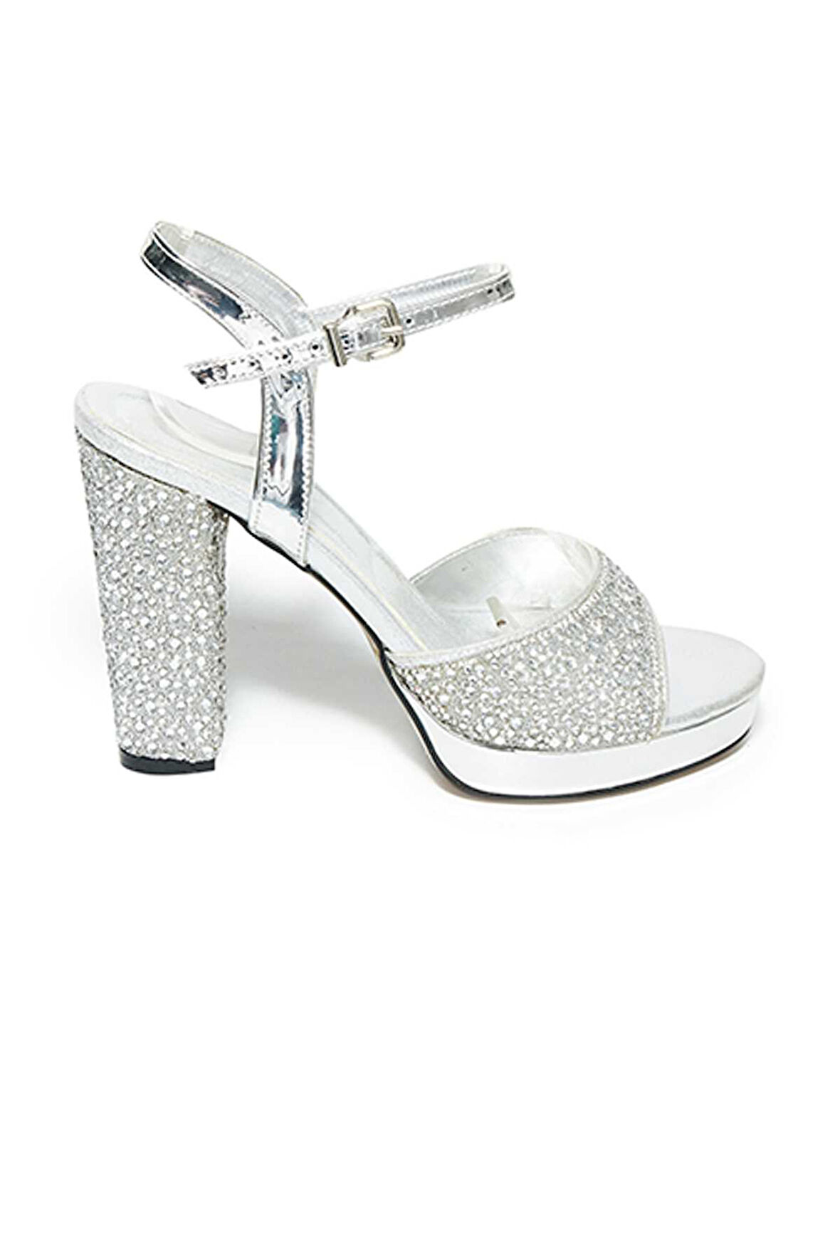 Bestello Taşlı Neolit Taban Kalın Topuklu Ayakkabı 331-390 Kadın Ayakkabı