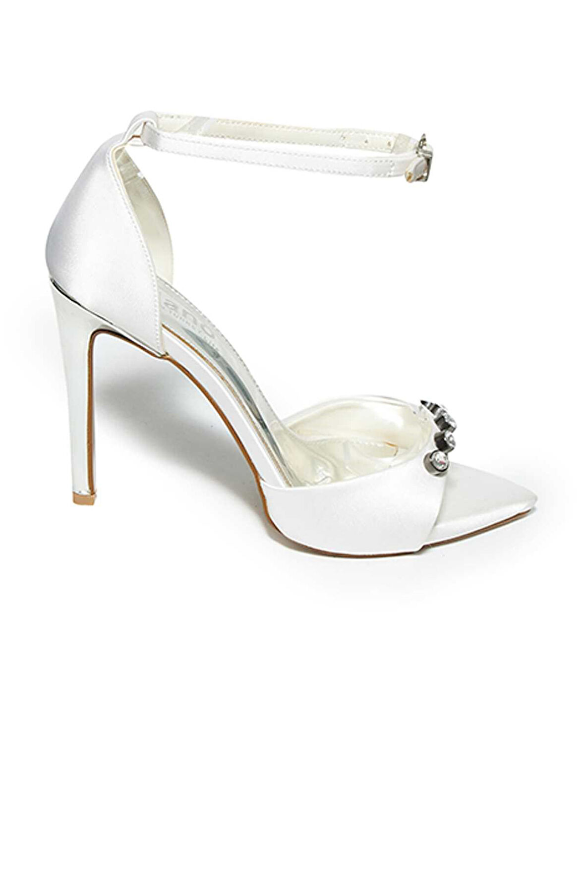 Bestello Taşlı Açık Burun Detaylı Neolit Taban İnce Topuklu Ayakkabı 331-140 Kadın Ayakkabı