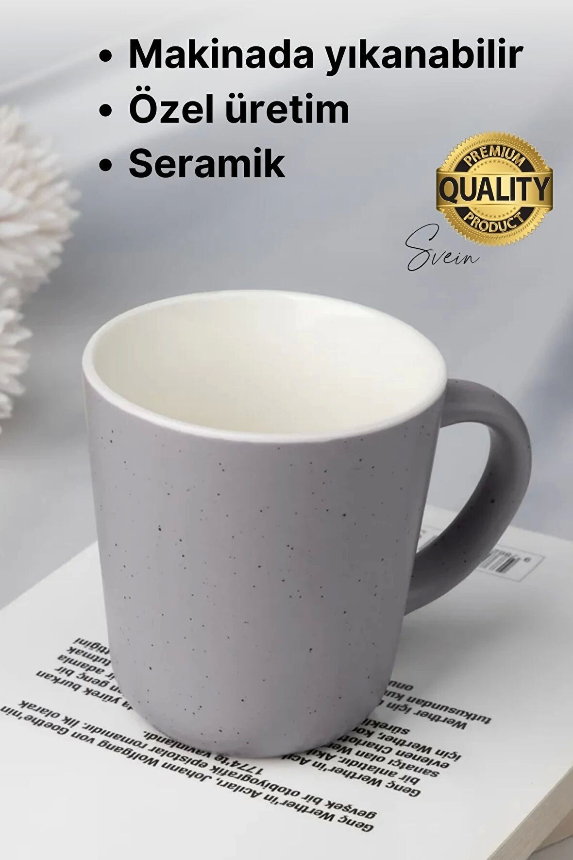 Premium Özel Üretim Seramik Kupa Bardak Dayanıklı Yıkanabilir Sıcak Soğuk Çay Kahve Gündelik Mug