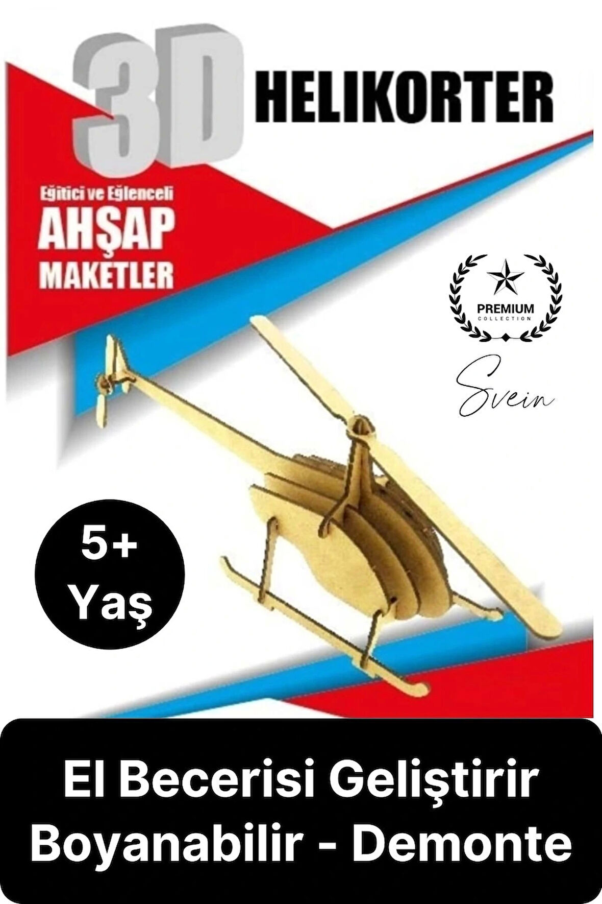 Özel Üretim 3 Boyutlu Minyatür Ham Ahşap Maket Boyanabilir Eğitici Öğretici Motor Beceri Hobi Oyun