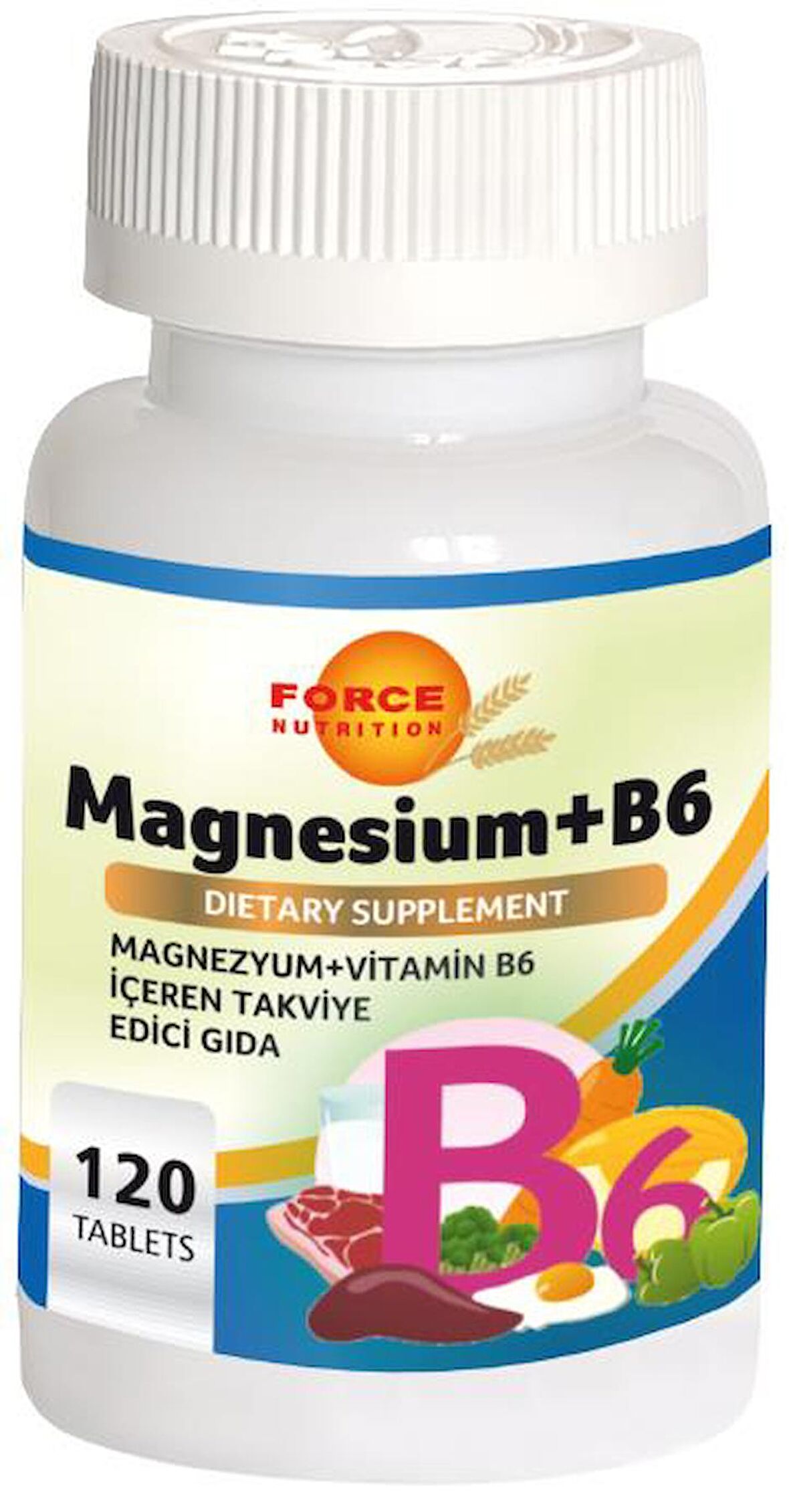 Magnesium Vitamin B6 Vitamini 120 Tablet Magnezyum