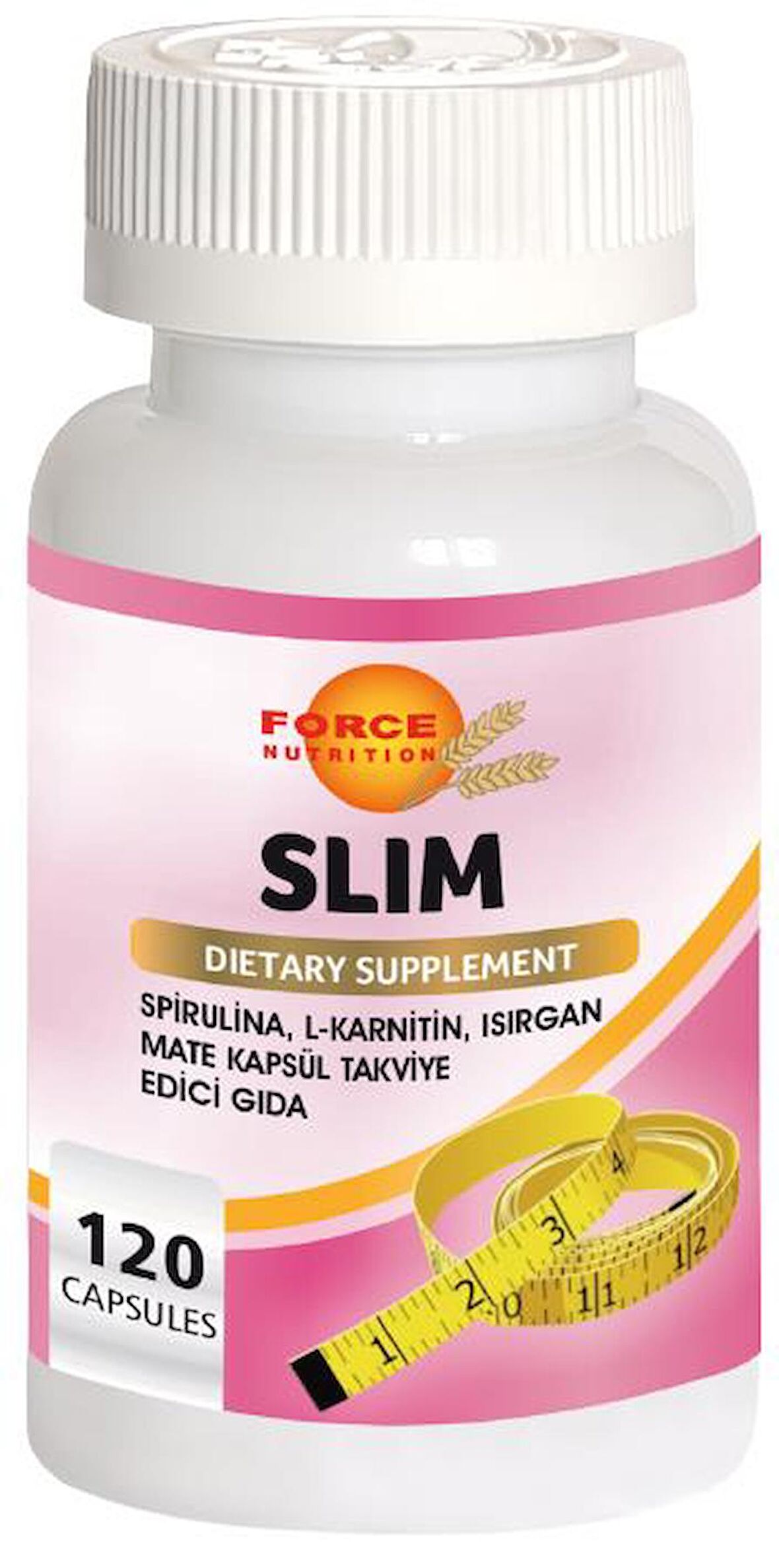 Slim 120 Kapsül Spirulina L-Karnitin Isırgan Mate Yeşil Çay Krom