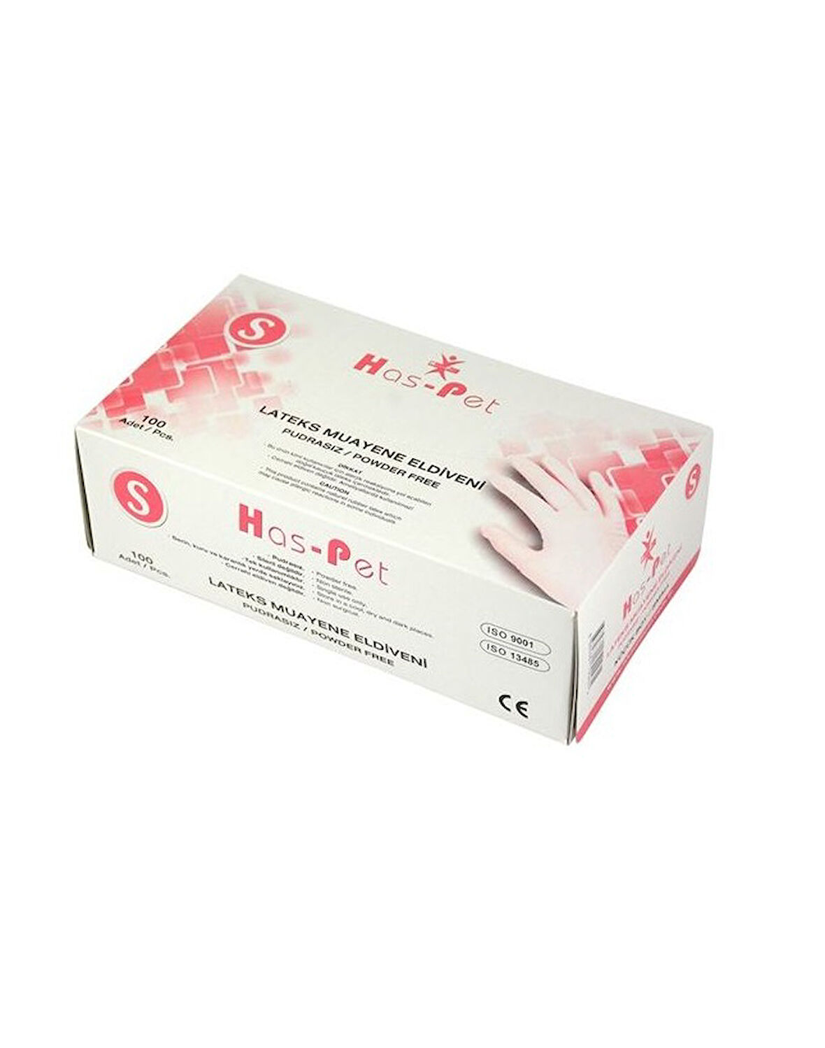 HAS-PET PUDRASIZ LATEX ELDİVEN S BEDEN