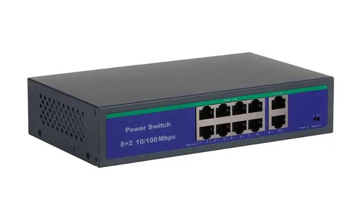 AUDIO IP POE SWITCH 8 Lİ 