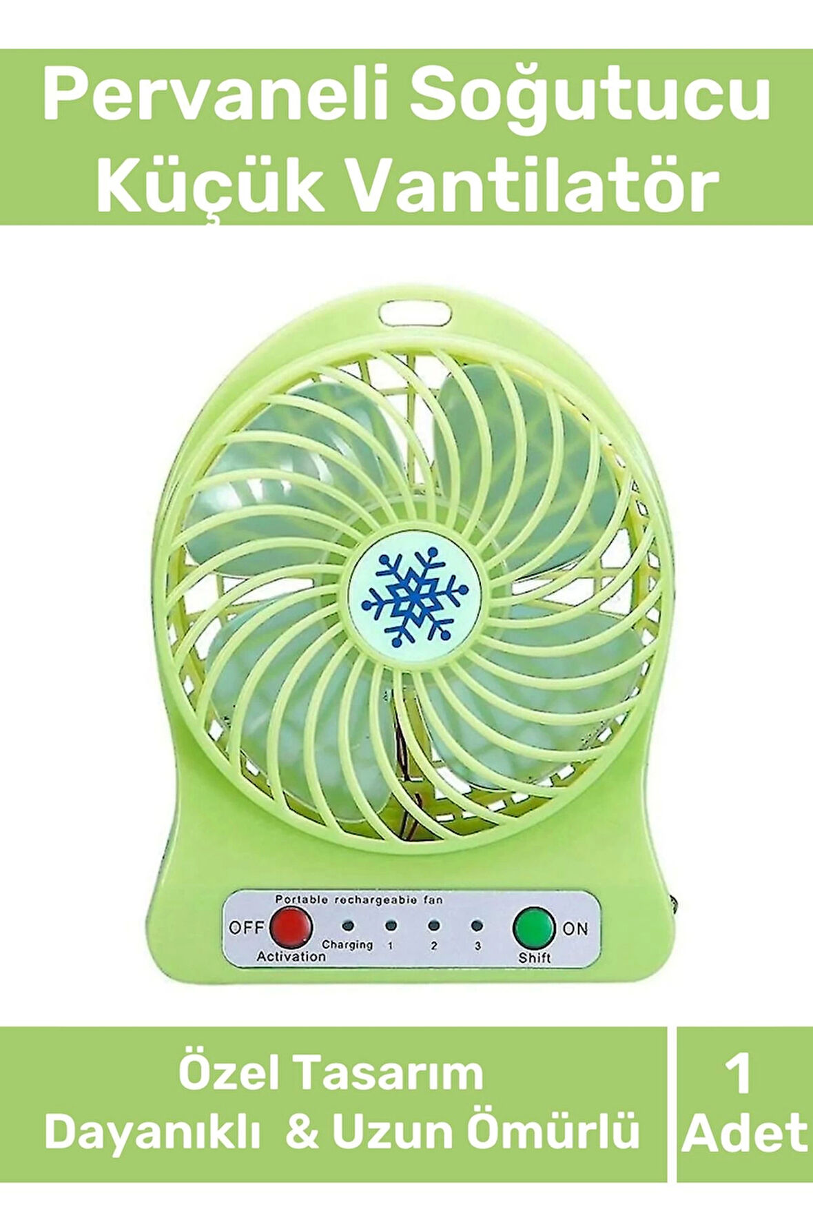 Premium Usb Şarjlı 3 Kademeli Sessiz Taşınabilir Mini Fan Pervaneli Soğutucu Küçük Vantilatör