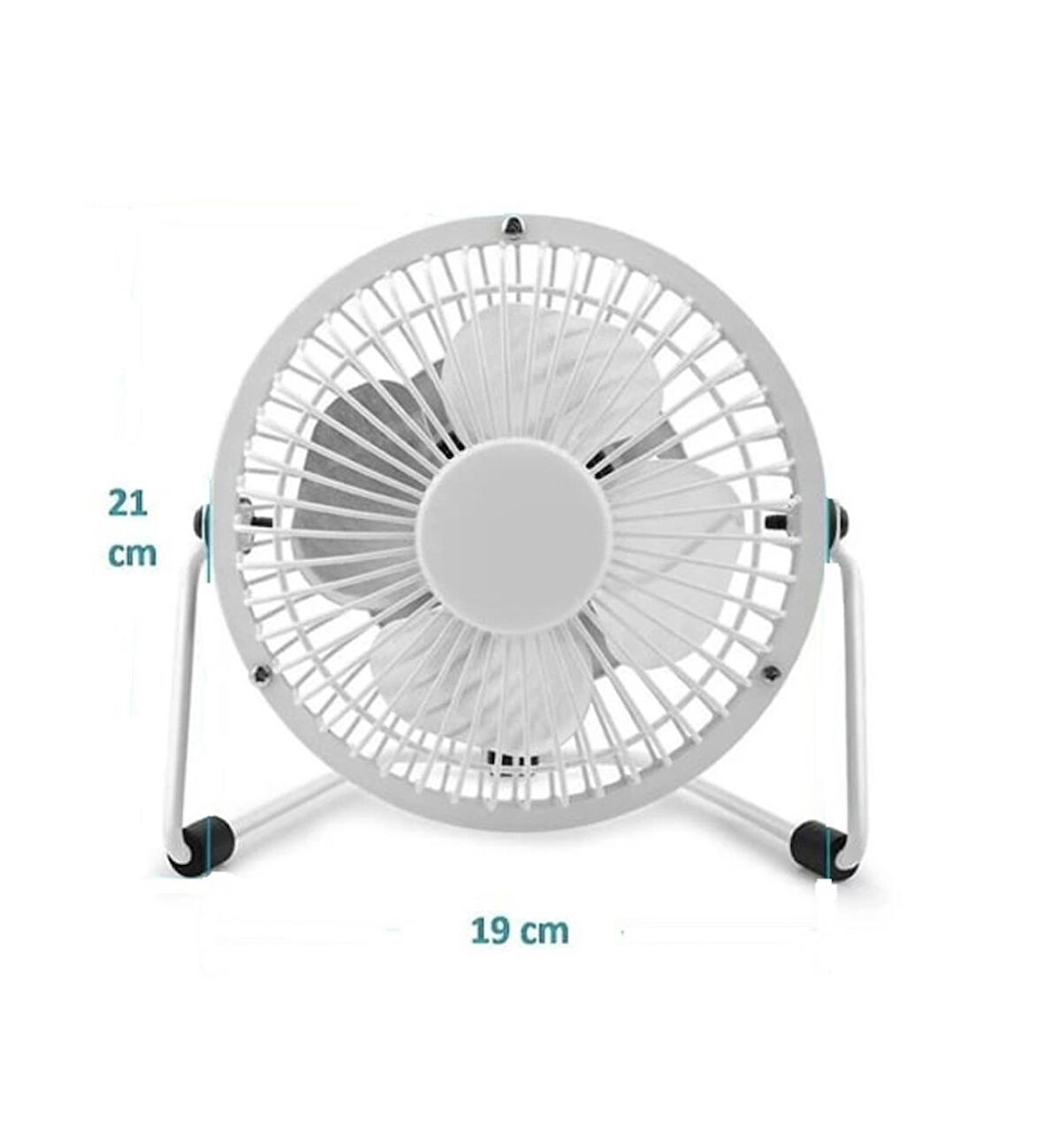 Laptop PC Metal Masaüstü serinletici FAN Beyaz USB Kablolu Usb 18 cm. Vantilatör