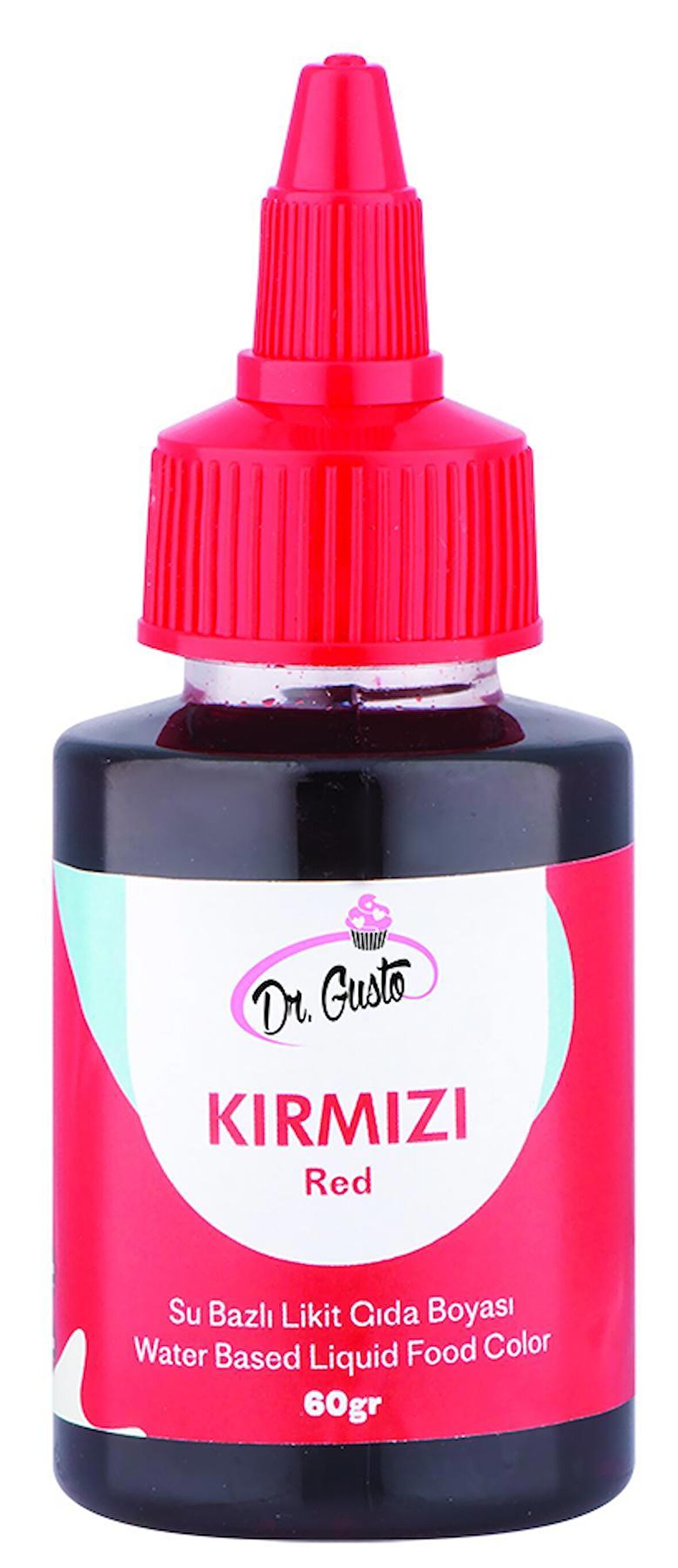 Dr Gusto Kırmızı Su Bazlı Likit Gıda Boyası 60 gr