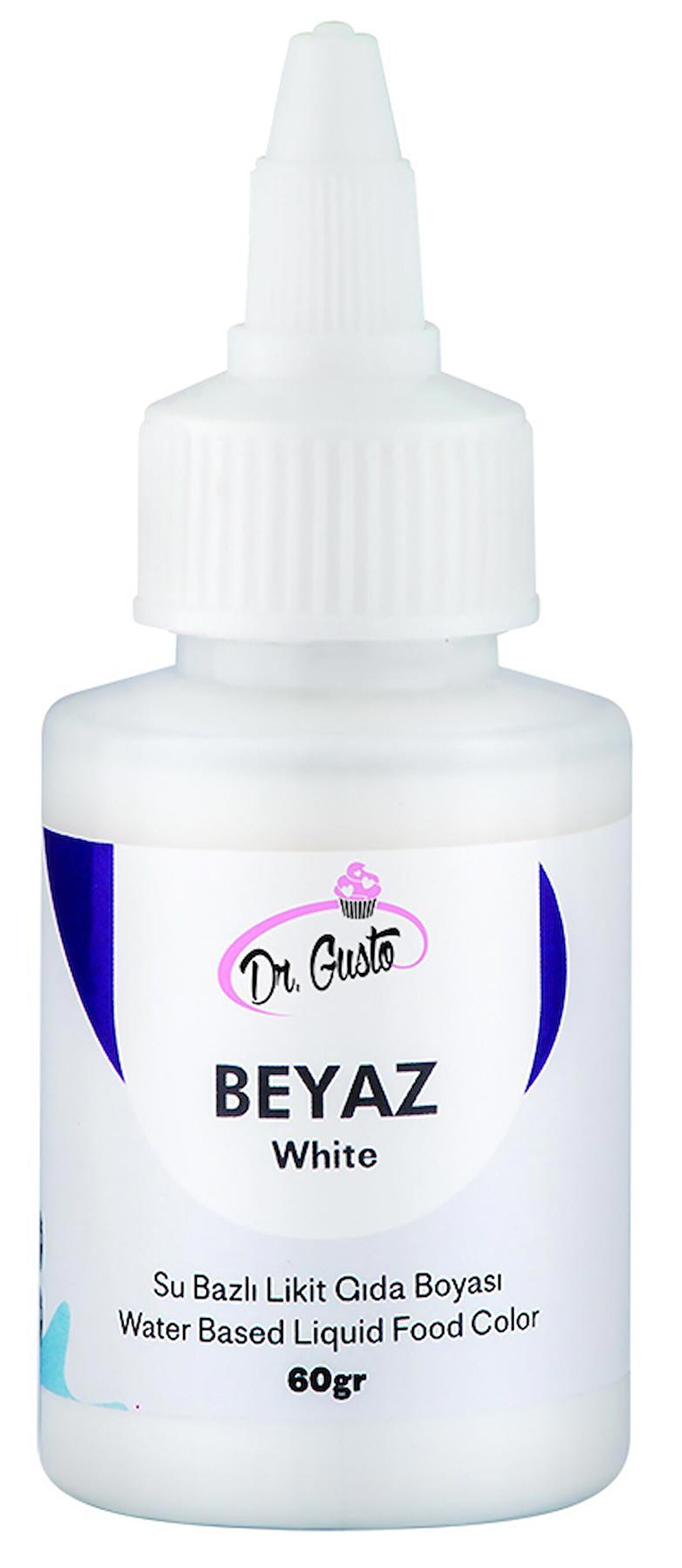 Dr Gusto Beyaz Su Bazlı Likit Gıda Boyası 60 gr