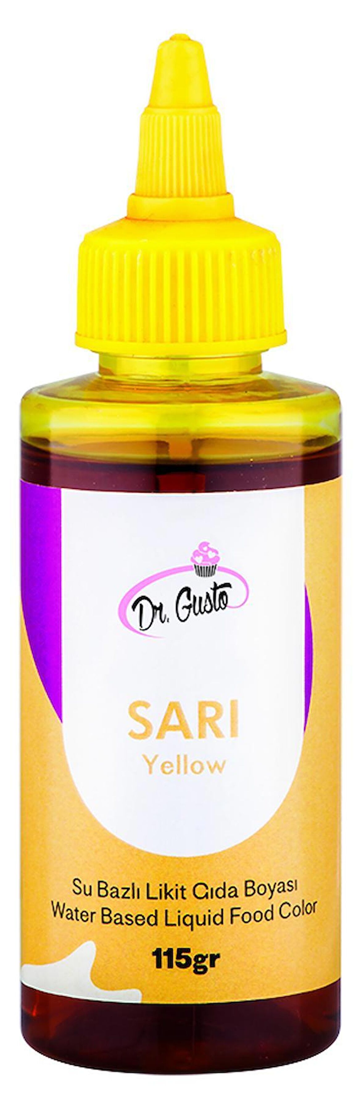 Dr Gusto Sarı Su Bazlı Sıvı Gıda Boyası 115 gr