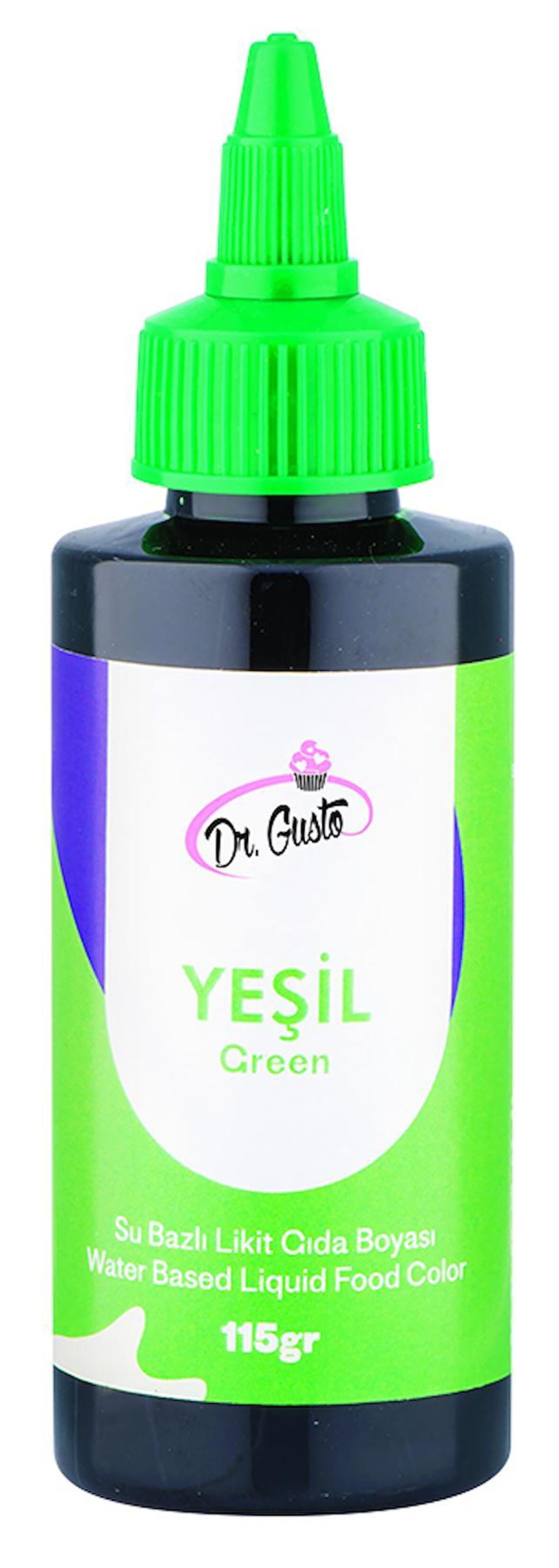 Dr Gusto Yeşil Su Bazlı Sıvı Gıda Boyası 115 gr