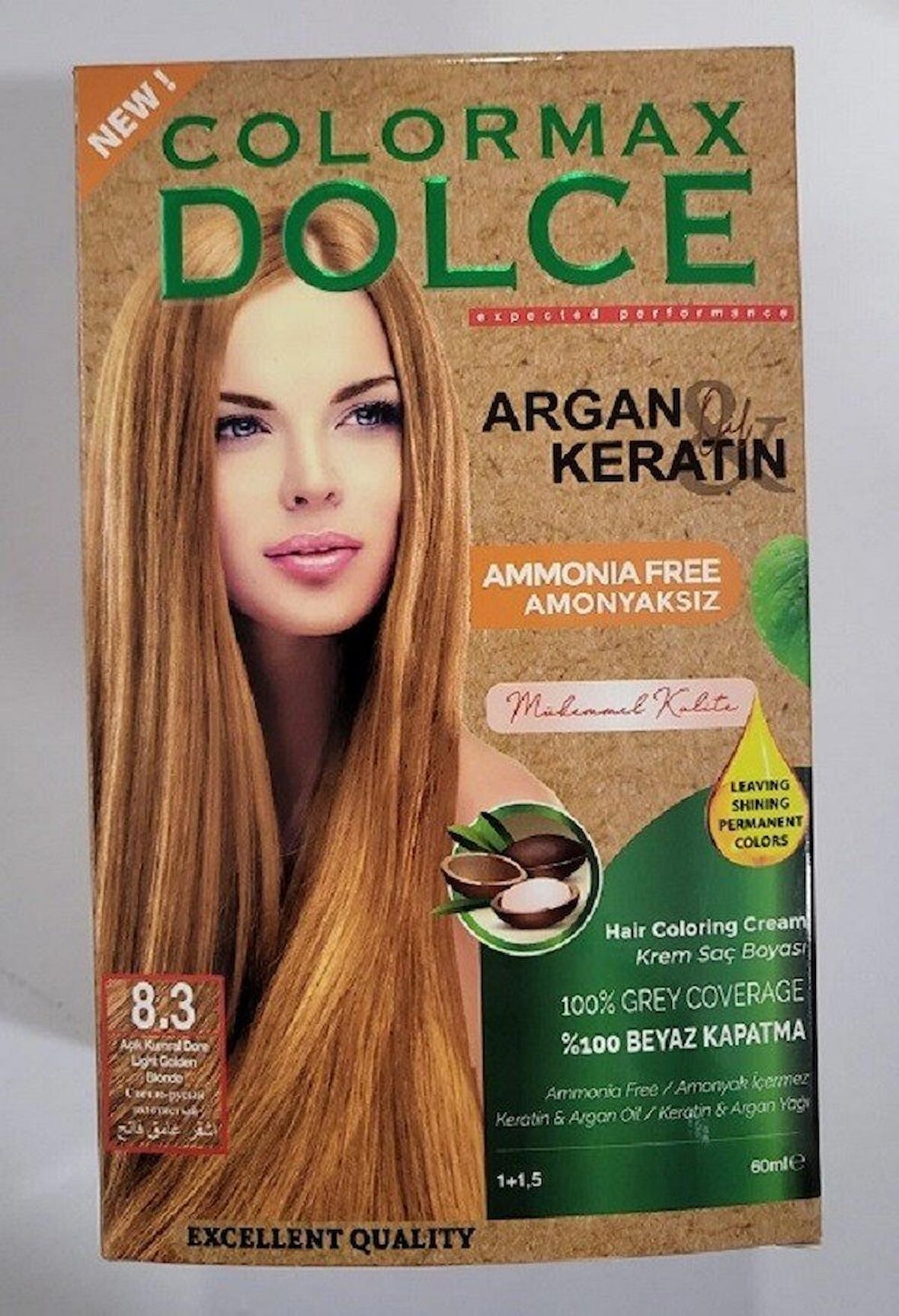 Colormax Amonyaksız Saç Boyası - 8.3 Açık Kumral Dore