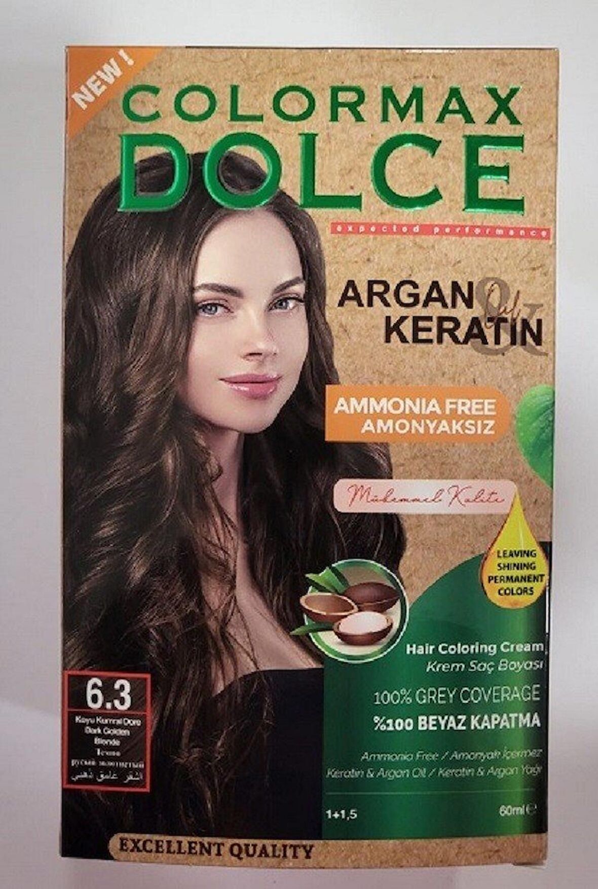 Colormax Amonyaksız Saç Boyası 6.3-Koyu Kumral Dore