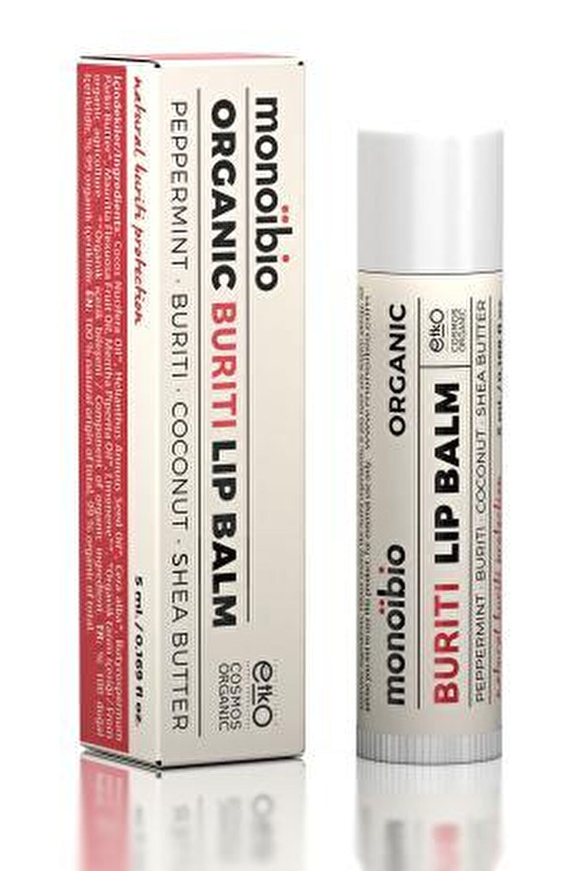 Organik Dudak Nemlendirici Balm - Buriti Kuru Çatlayan Dudaklar için Günlük Bakım