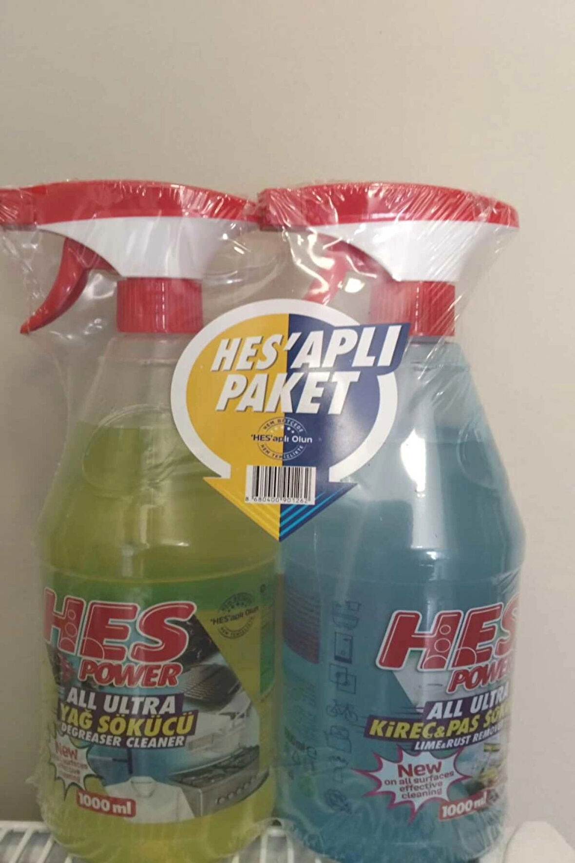 HES POWER ALL ULTRA YAĞ SÖKÜCÜ VE KİREÇ&PAS SÖKÜCÜ