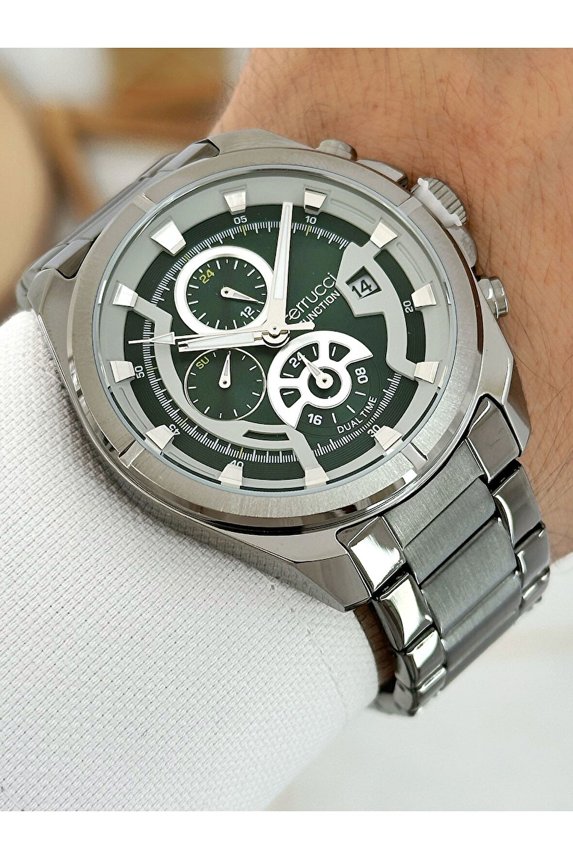 Function Fonksiyonlu 3 Atm Su Geçirmez Çelik Kordon Erkek Kol Saati