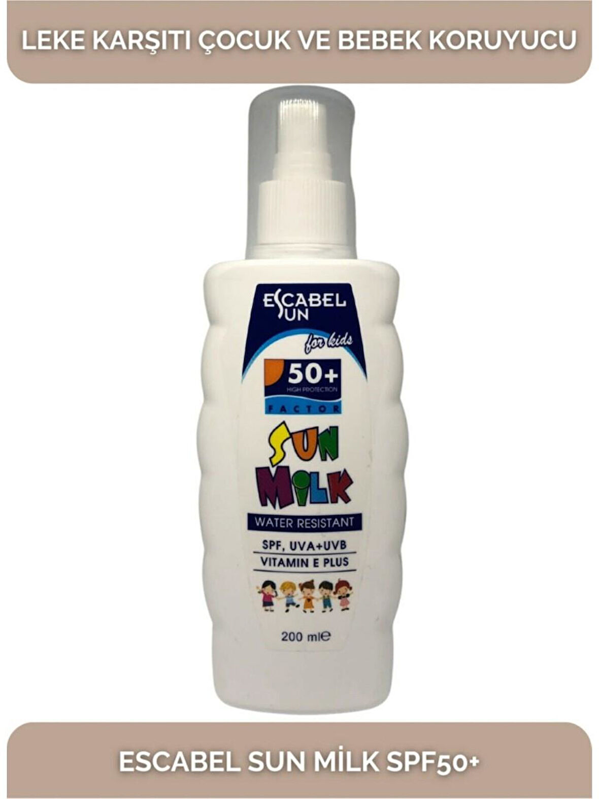 Escabel Güneş Kremi Çocuk 50 Spf 200 Ml