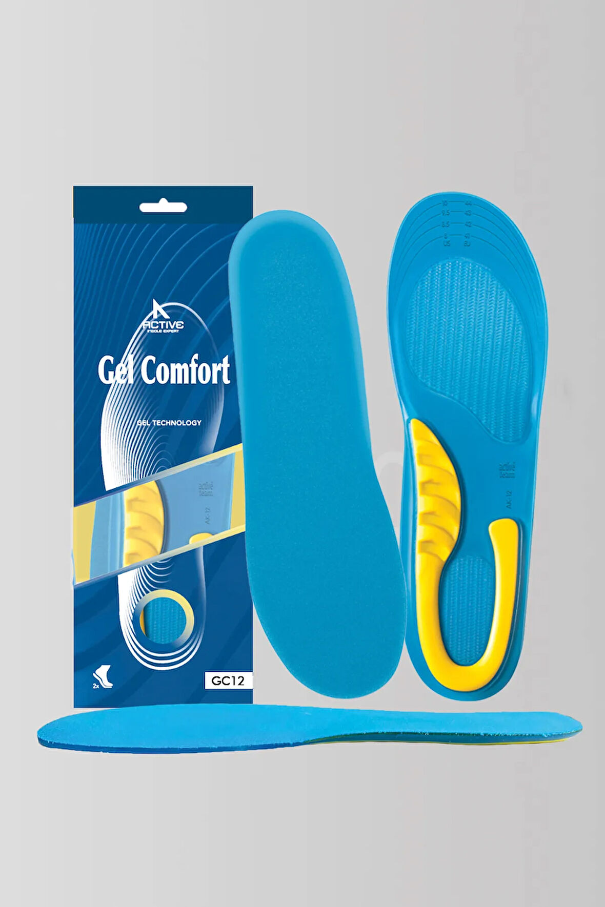 GC12 | Yumuşak Jel, Iş Ayakkabıları Ve Botlar Için Rahat Ortopedik Destekli Konfor Iç Tabanlık