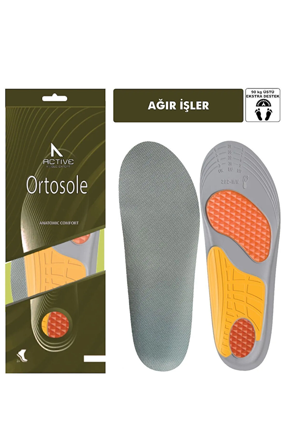 Ağır Işler Için Ekstra Destek Ayakkabı Tabanlığı, 60 Kg Üstü Kadınlar Için Ağrı Giderici Tabanlık