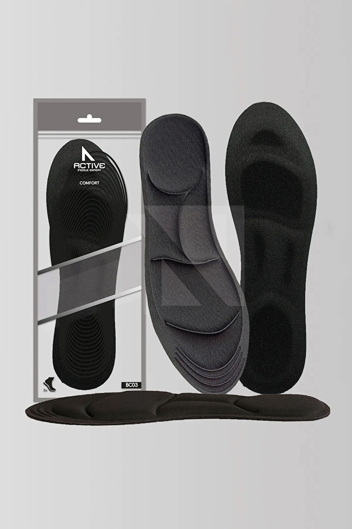 BC03 | Memory Foam, Tüm Ayakkabılarla Uyumlu, Rahat, Konfor, Darbe Emici Ve Yumuşak Iç Tabanlık