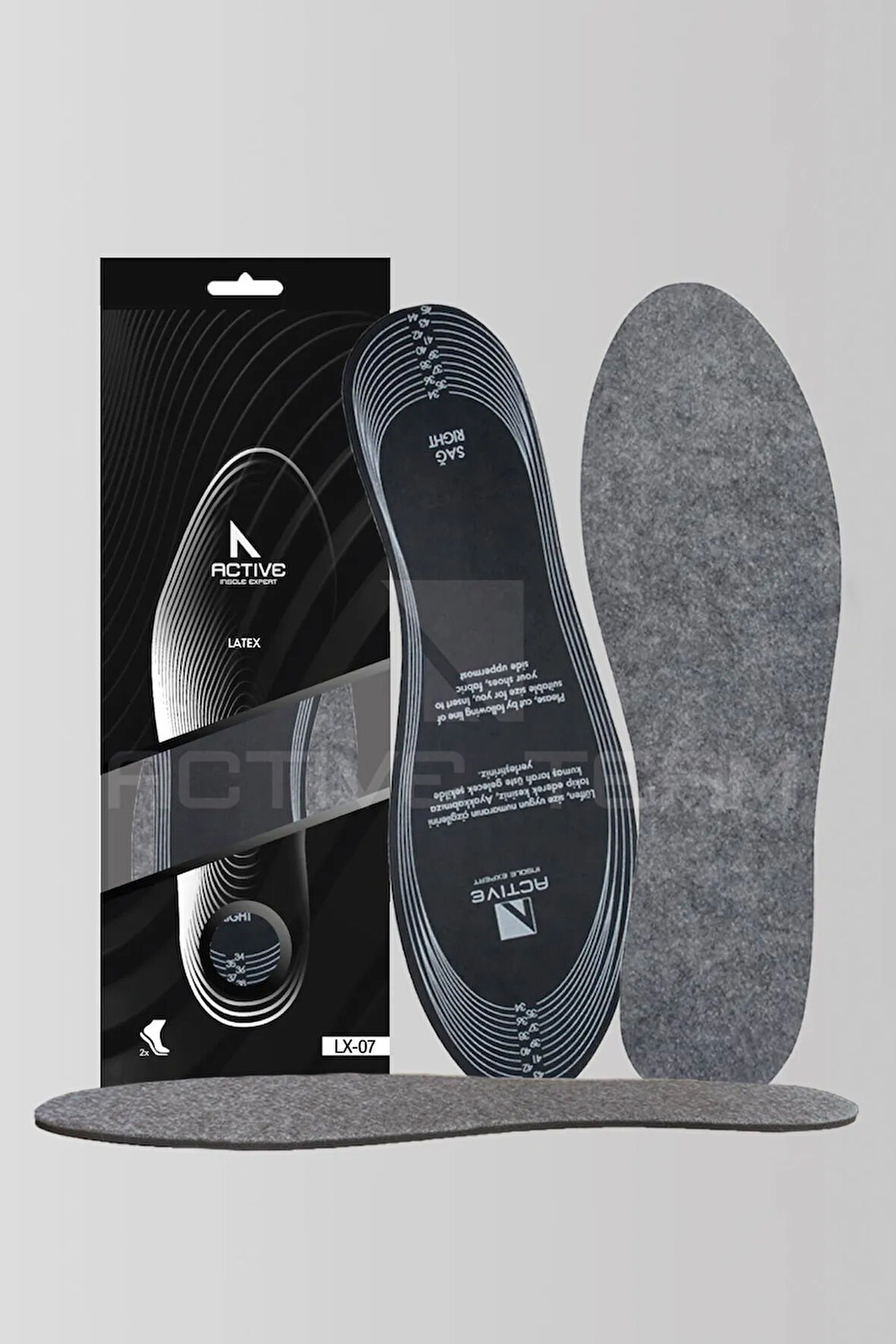 LX07 - Keçe Iç Tabanlık | Sıcak Ve Ferah Tutan, Yumuşak Destek, Kışlık Kullanım Için Ayakkabı Taban