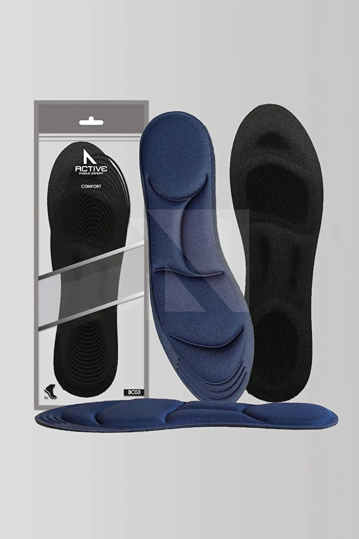 BC03 | Memory Foam, Tüm Ayakkabılarla Uyumlu, Rahat, Konfor, Darbe Emici Ve Yumuşak Iç Tabanlık