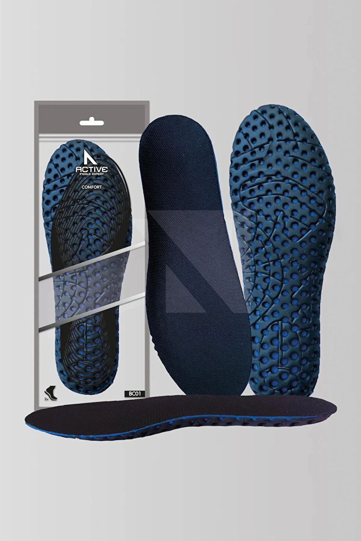 BC01 | Ultra Hafif, Konfor, Parfümlü, Günlük Ortopedik Hava Geçirgen Koku Kontrolü İç Tabanlık