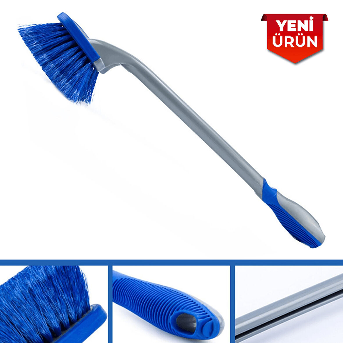 Uzun Saplı Çok Amaçlı Jant Detay Temizlik Fırçası 2365