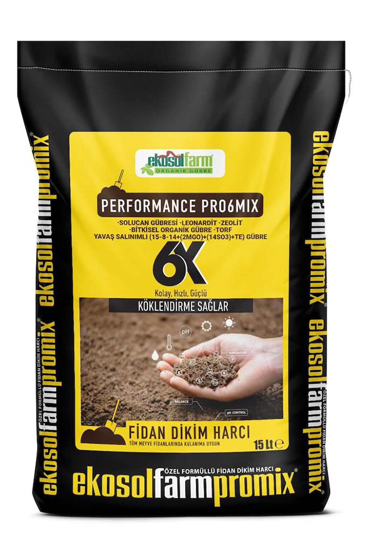 EKOSOLFARM FİDAN DİKİM HARCI 15 LİTRE