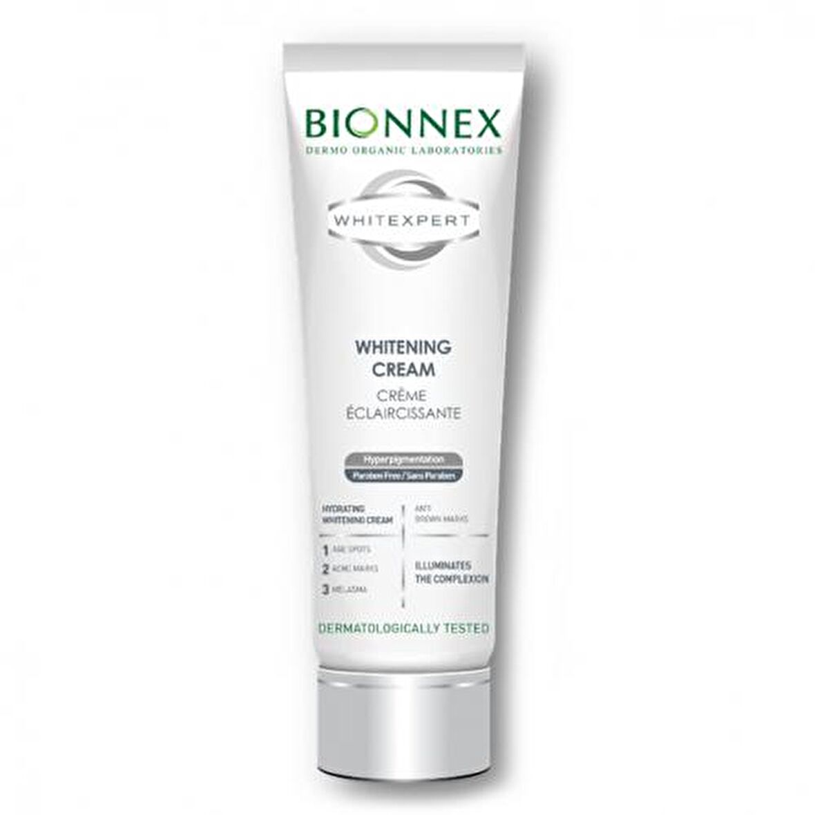 Bionnex Whitening Lekeli Ciltler İçin Cilt Tonu Eşitleme Alkolsüz Gece-Gündüz Leke Bakım Kremi  30 ml 