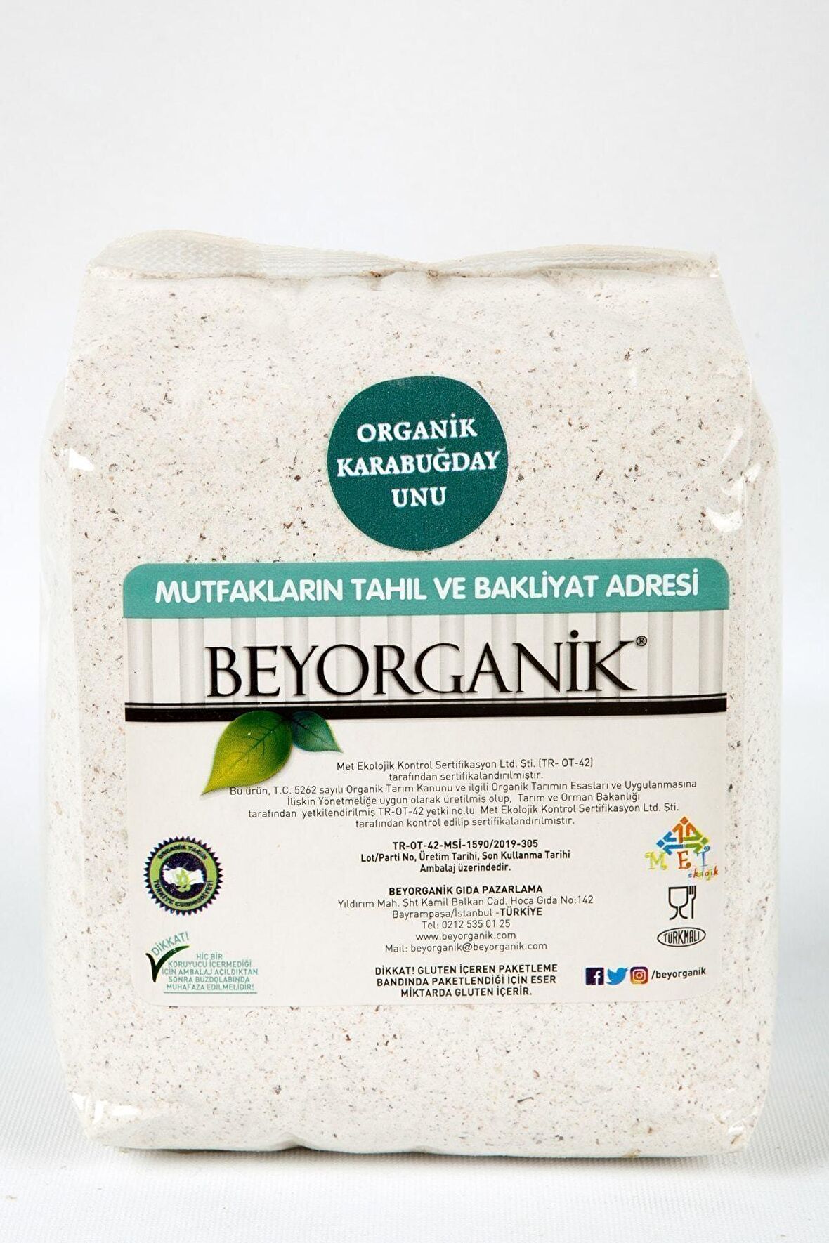 Organik Karabuğday Unu (870 gr) Beyorganik