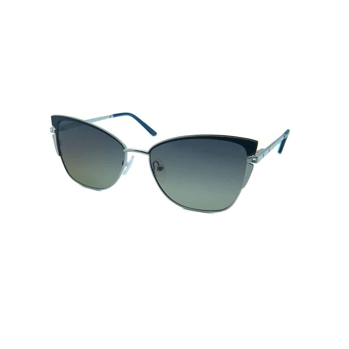 Ferfarini FF 1474 400P 55 Kadın Cat Eye Gri Metal Güneş Gözlüğü