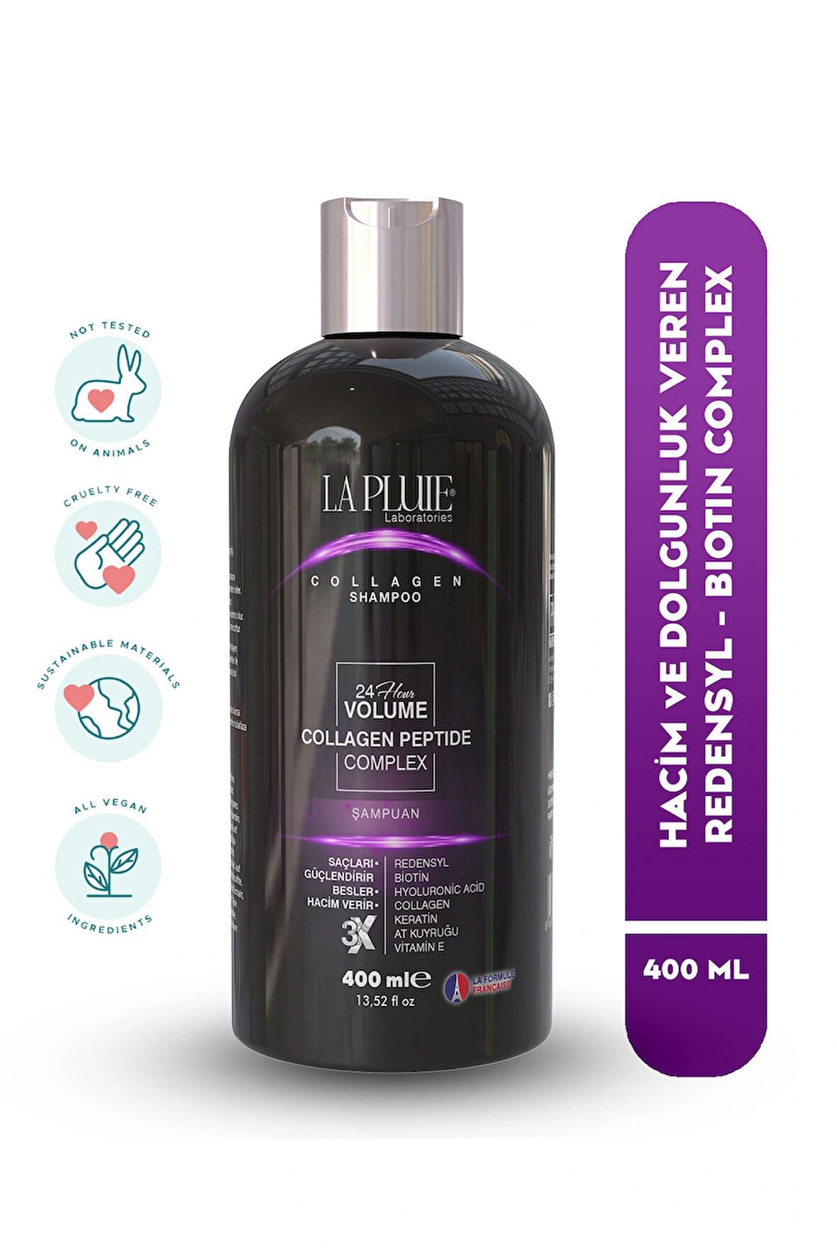 Dolgunlaştırıcı Hacim Veren Redensyl Biotin & Collagen At Kuyruğu Özlü Şampuan