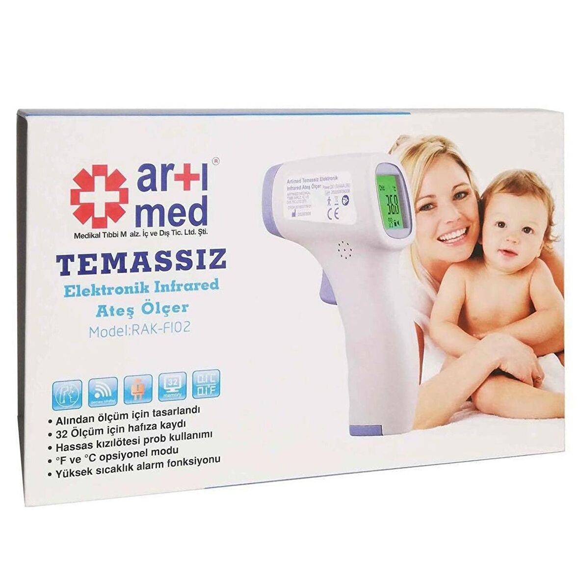 Artımed Temassız Elektronik Infrared Ateş Ölçer