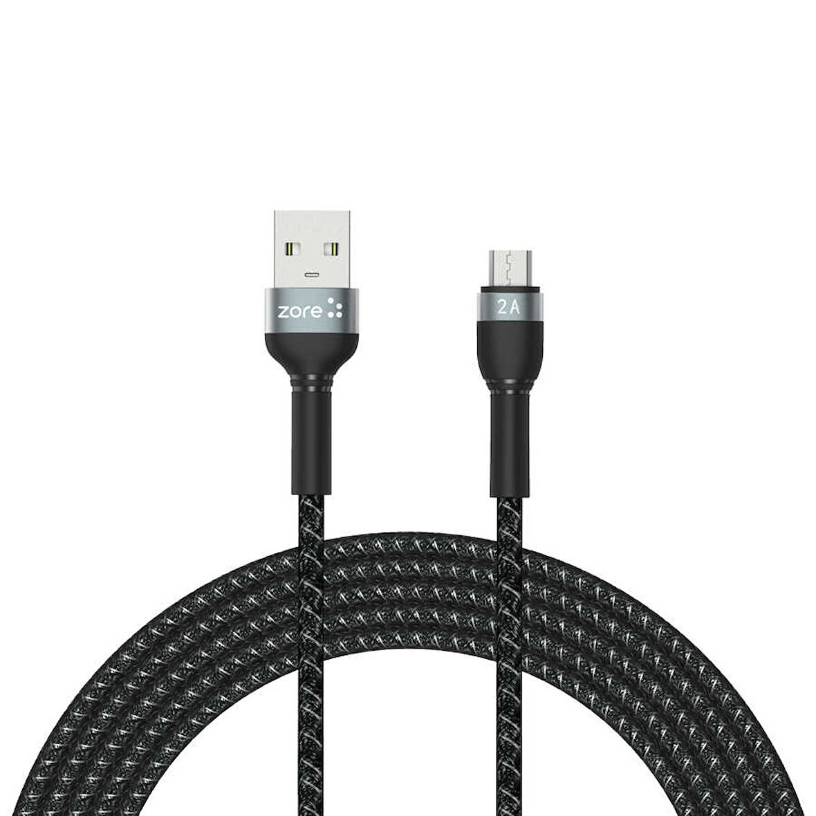 Siyah Shira Serisi Micro Usb Kablo 3 Metre-Zore