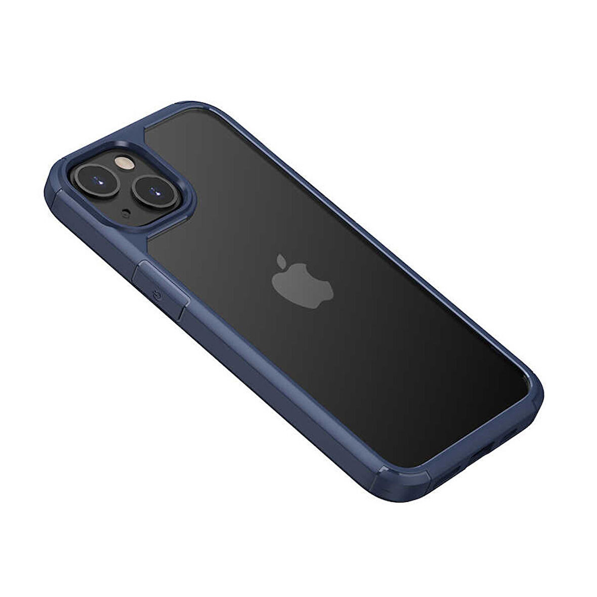 iPhone 13 Uyumlu Ensueno Roll Kapak-Mavi