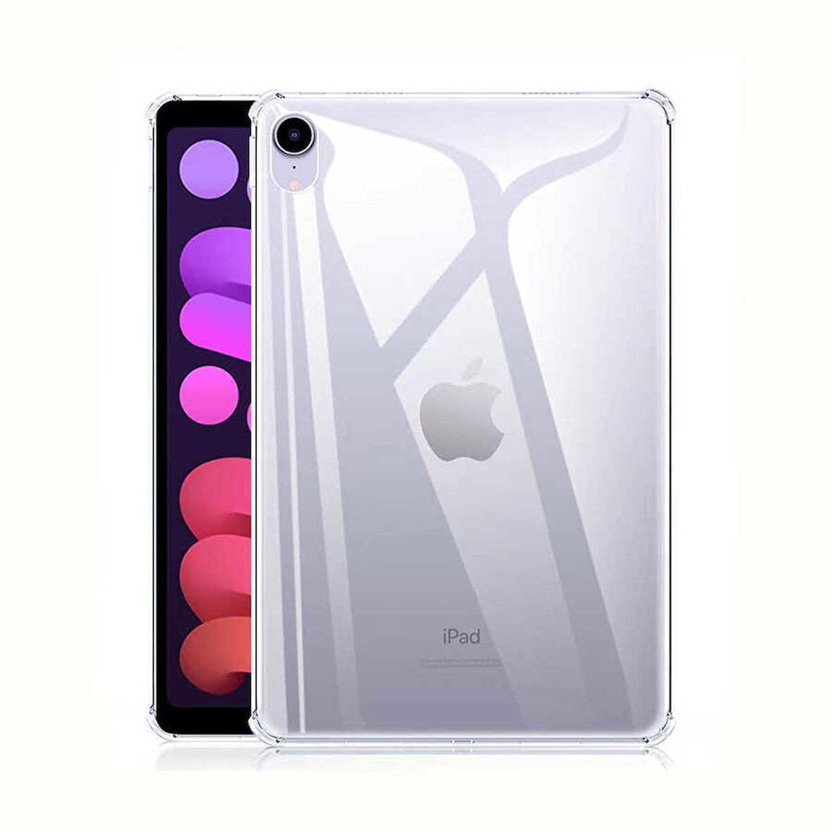 iPad Mini 2021 (6.Nesil) - Uyumlu Uyumlu ​ZYL Tablet Nitro Anti Shock Silikon Kapak-Renksiz