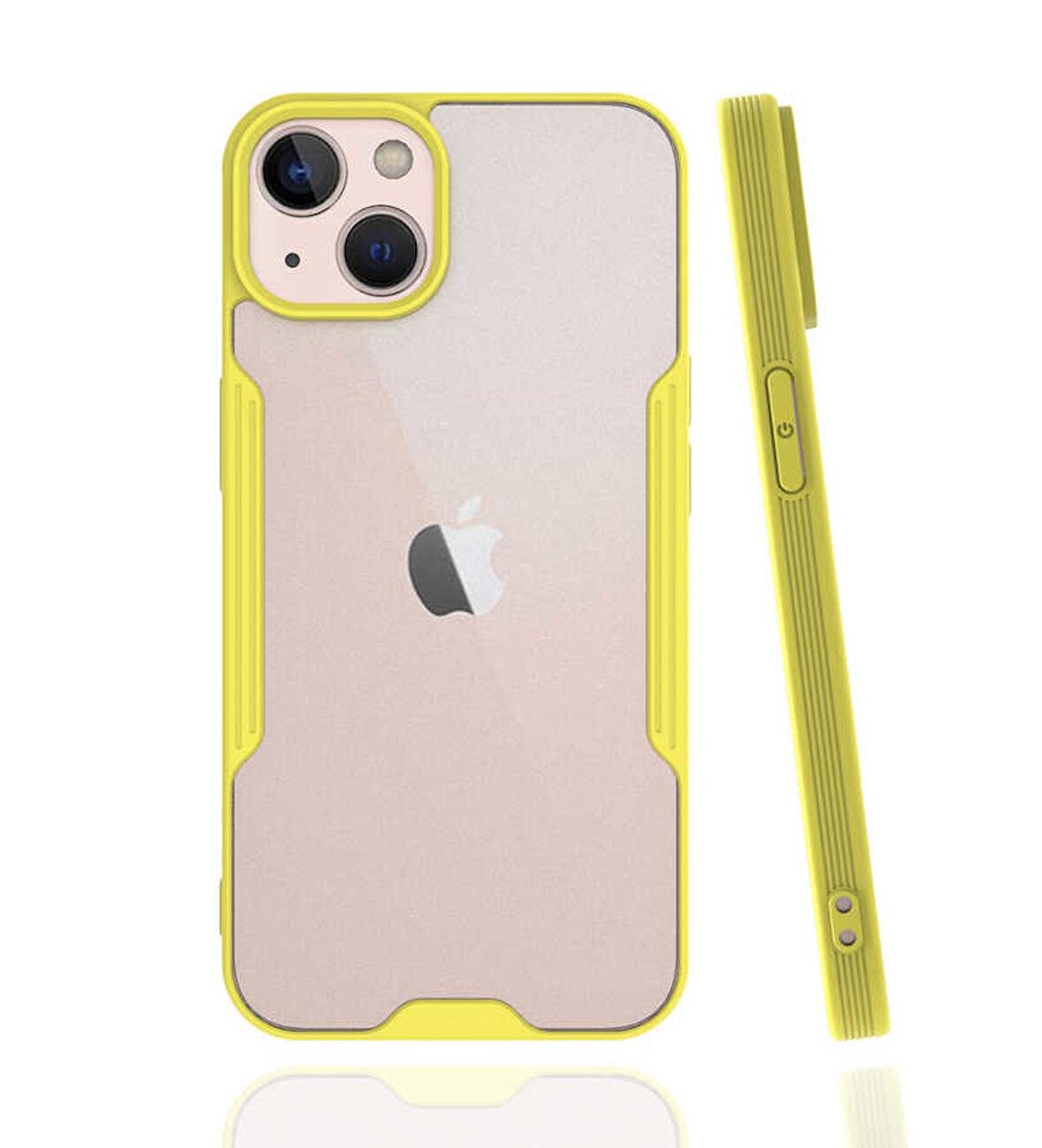 iPhone 13 Uyumlu Zore Parfe Kılıf-Sarı