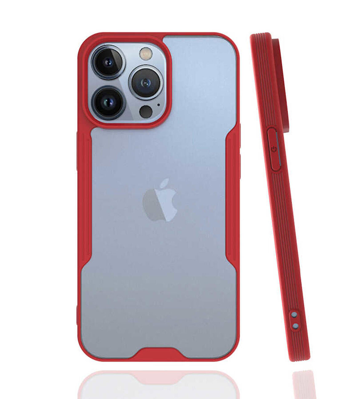 iPhone 13 Pro Uyumlu Zore Parfe Kapak-Kırmızı